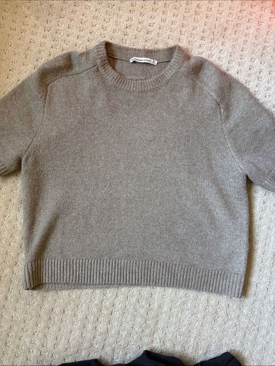 Abercrombie & Fitch Sweaters - Abercrombie and Fitch Crewneck Sweater - Taupe